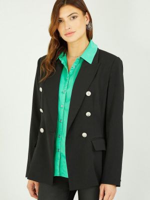 Пиджак на пуговицах Yumi черный