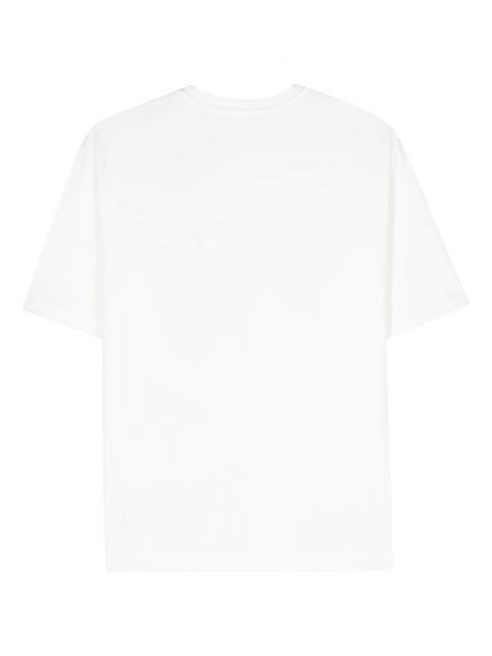 Kokvilnas t-krekls Sportmax balts