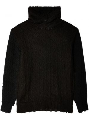 Пуловер с качулка Comme Des Garçons Tao черно