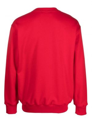 Sweat col rond en coton col rond Styland rouge