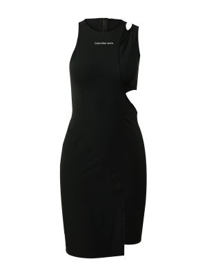 Φόρεμα με σκίσιμο Calvin Klein Jeans μαύρο