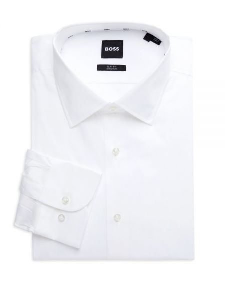 Классическая рубашка слим Hugo Boss белая