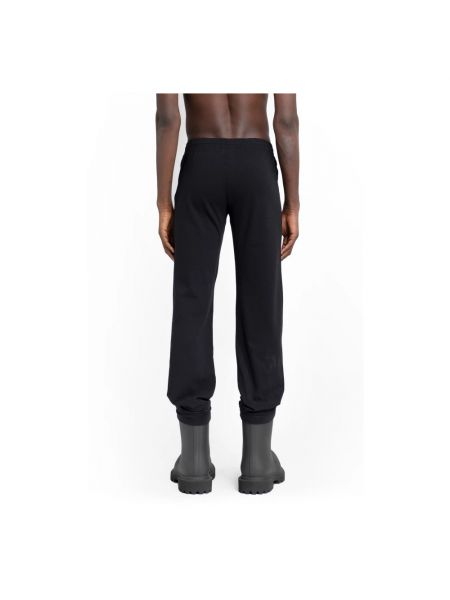 Pantalones rectos de cintura baja ajustados Balenciaga negro
