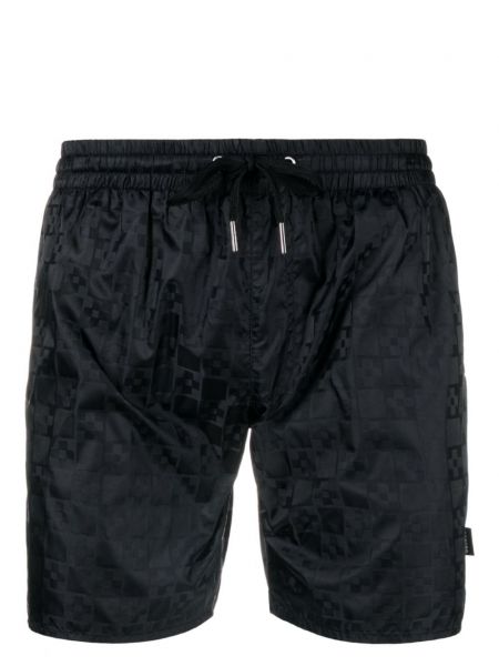 Pantaloni scurți din jacard Sandro negru