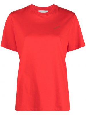 T-shirt di cotone con stampa Coperni rosso