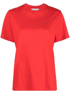 T-shirt en coton à imprimé Coperni rouge