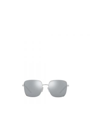Okulary przeciwsłoneczne Prada srebrne