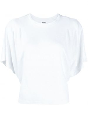 T-shirt en lin à motif étoile Marant étoile blanc