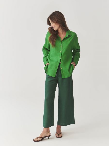 Pantalon large Tatuum vert