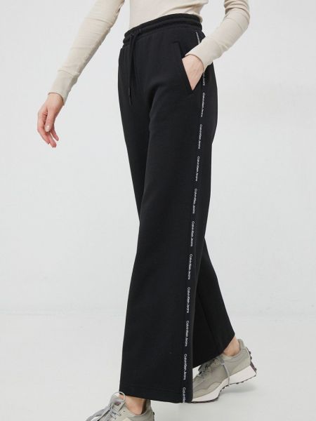 Calvin Klein Jeans melegítőnadrág női, fekete