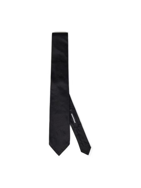Corbata de seda de tejido jacquard Dsquared2 negro