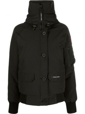 Lang jakke Canada Goose svart