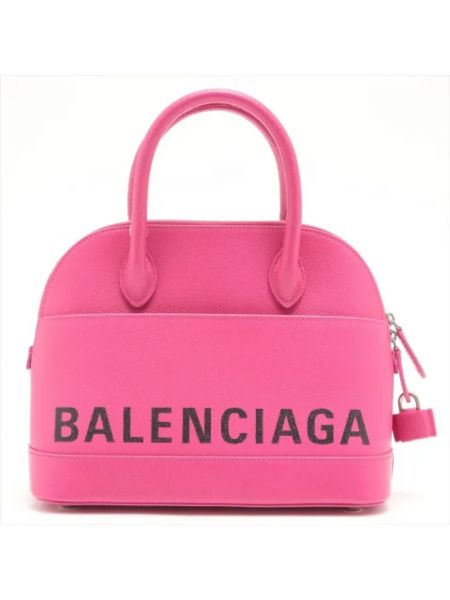 Bolsas grandes de cuero retro Balenciaga Vintage rosa