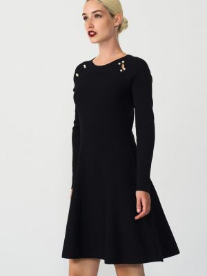 Короткое платье с жемчугом Cuplé черный