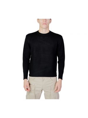 Dzianinowy sweter Replay czarny