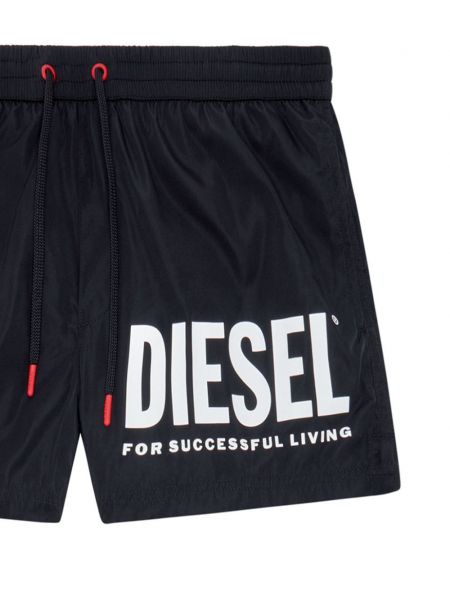 Shorts à imprimé Diesel noir