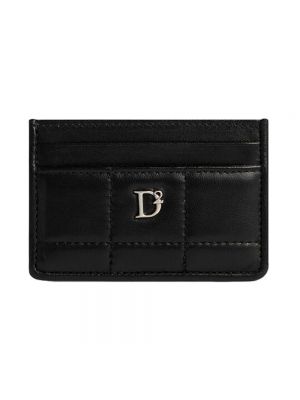 Pikowany portfel Dsquared2 czarny