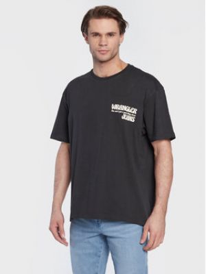T-shirt avec imprimé slogan large Wrangler noir