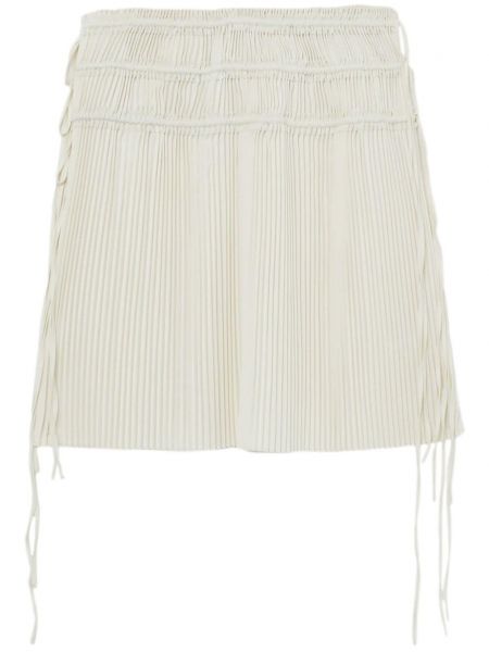 Bílé plisované midi sukně Helmut Lang