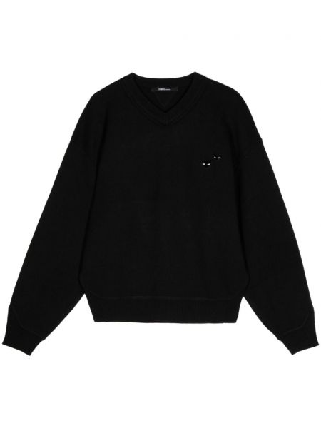 Плетен дълъг пуловер Zzero By Songzio черно
