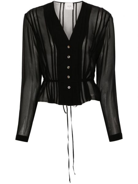 Plisirana srajca Alysi črna