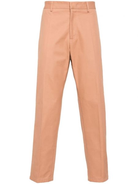 Βαμβακερό παντελόνι Jil Sander ροζ