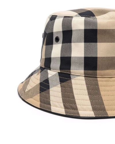 Kostkovaný klobouk Burberry béžový