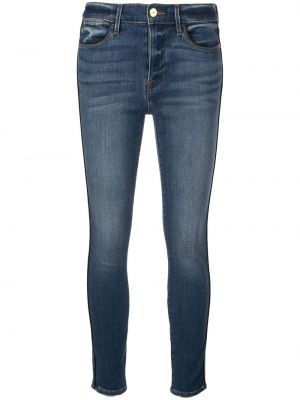 Skinny fit-jeans Frame blå