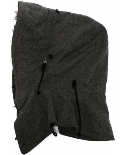 Čiapka s kožušinou s kapucňou Comme Des Garçons Shirt sivá