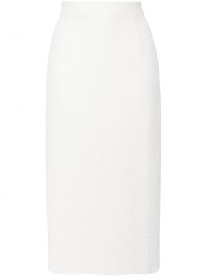 Midi suknja Alessandra Rich bijela