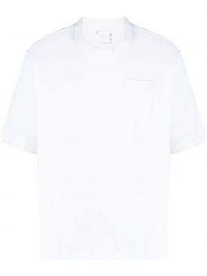 Тениска от джърси Sacai бяло