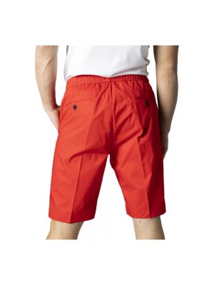 Pantalones cortos con cordones de algodón Antony Morato rojo