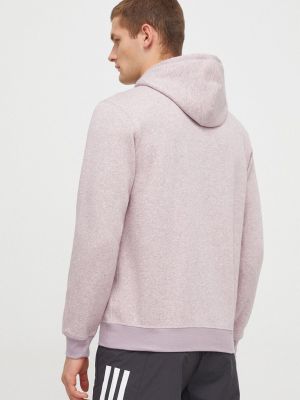 Melanžová mikina s kapucí Adidas růžová