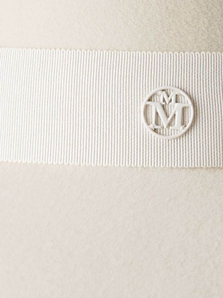 Wodoodporna czapka filcowa Maison Michel biała