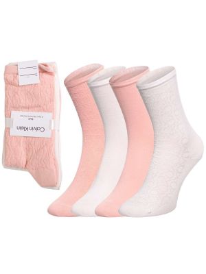Чорапи Calvin Klein розово