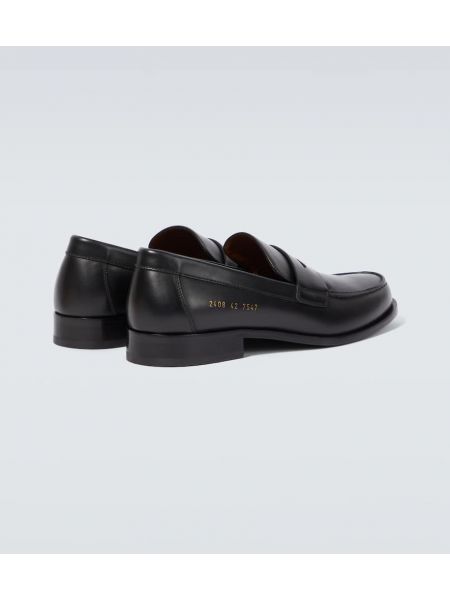 Bőr loafer Common Projects fekete