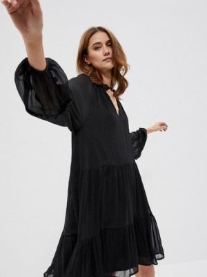 Коктейлна рокля Moodo черно
