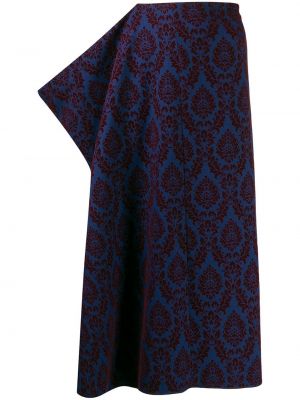 Sukně s potiskem s paisley potiskem Comme Des Garçons Pre-owned modré