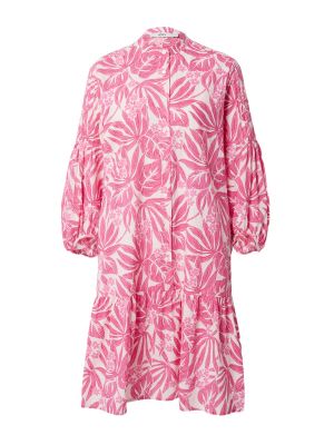 0039 Italy Košeľové šaty 'Mila'  ružová / eozín / biela