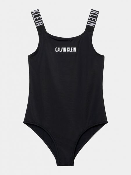 Egyrészes fürdőruha Calvin Klein Swimwear fekete