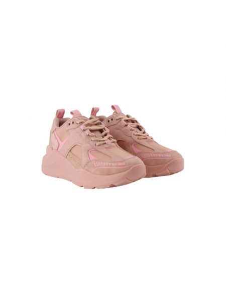 Sneakersy skórzane Burberry różowe