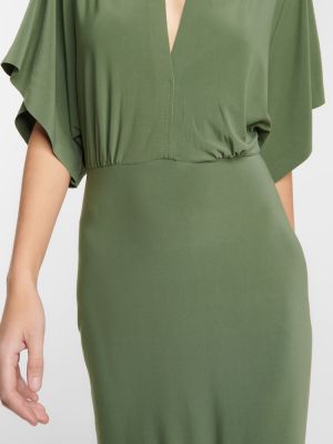 Dlouhé šaty Norma Kamali zelené