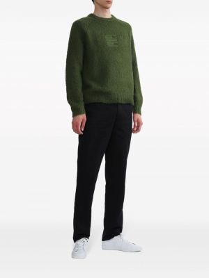 Siuvinėtas megztinis Fred Perry žalia