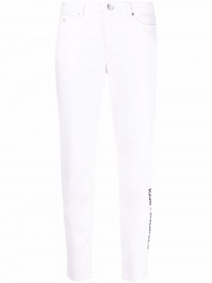 Tapered fit jeans Karl Lagerfeld hvit