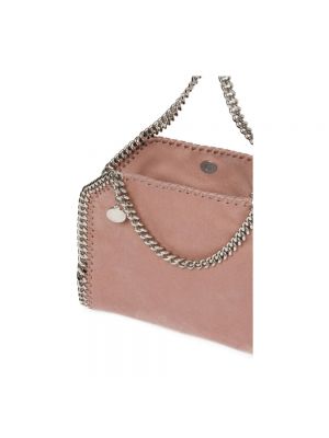 Leder shopper handtasche aus lederimitat Stella Mccartney pink