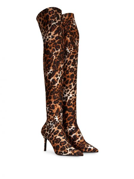 Guminiai batai leopardinės Giuseppe Zanotti ruda