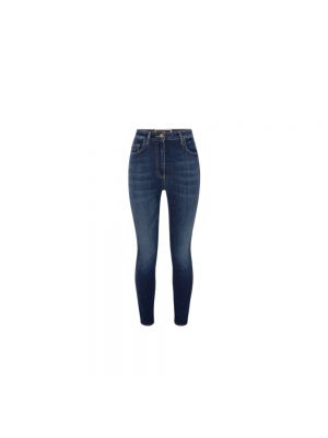 Skinny jeans Elisabetta Franchi blau