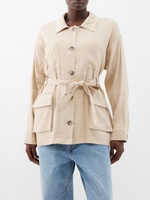 Куртка с карманами Frame коричневая
