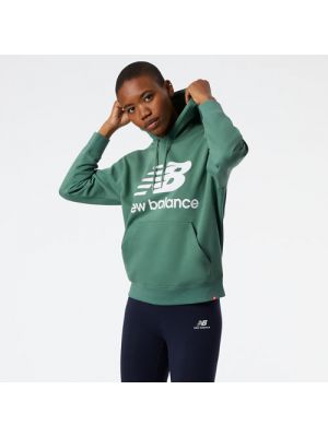 Oversize hoodie aus baumwoll New Balance grün