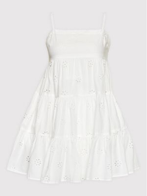 Seafolly Letní šaty Embroidery Tier 54657-DR Bílá Regular Fit